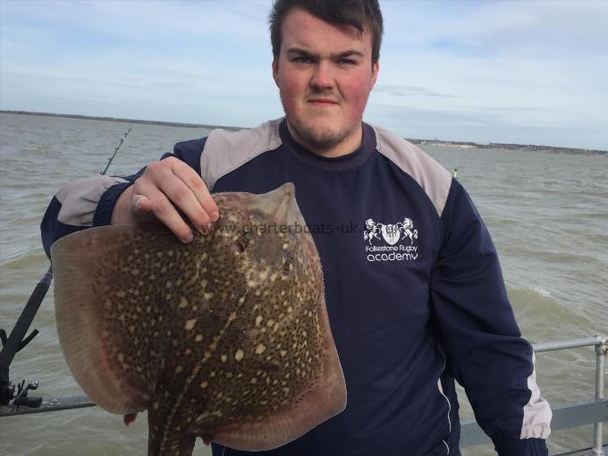 4 lb 8 oz Thornback Ray by Unknown