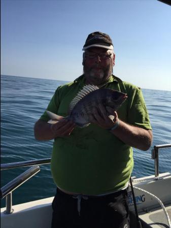 2 lb 3 oz Black Sea Bream by Alan Curtis