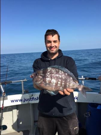 3 lb 15 oz Black Sea Bream by Simon Fisher