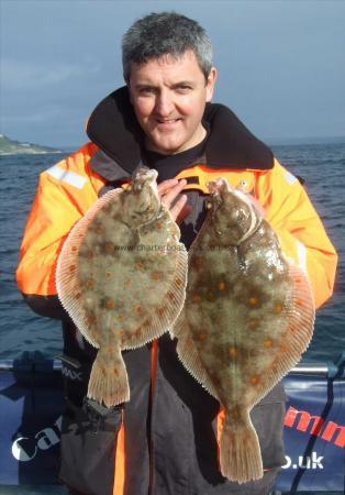 3 lb 8 oz Plaice by Martin Colligan