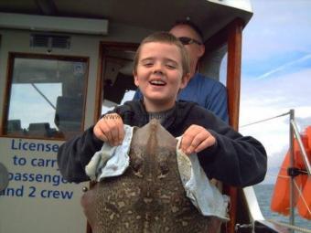 8 lb Thornback Ray by Birthday boy