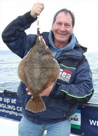 3 lb 9 oz Plaice by Roger Mortimer