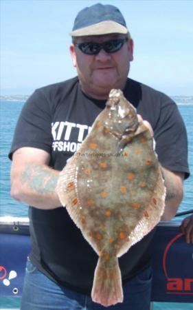 3 lb 14 oz Plaice by Gary Bowdenham