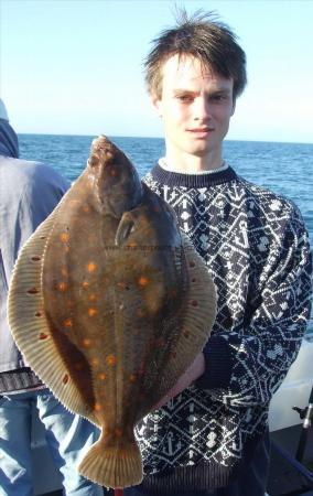 3 lb 8 oz Plaice by Carl Fuggle