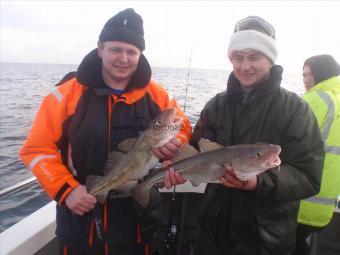 3 lb 8 oz Cod by Polish chaps.