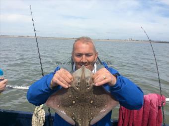 6 lb 13 oz Thornback Ray by Unknown