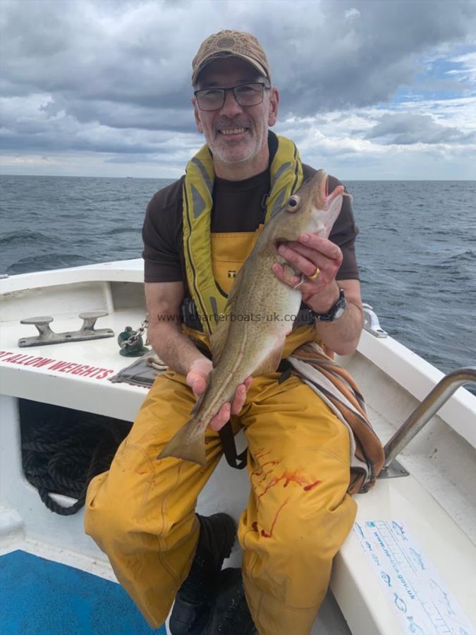 3 lb 8 oz Cod by Derek Wiggins.