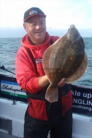 3 lb 14 oz Plaice by Mike Thrussel
