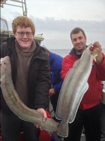 12 lb 2 oz Ling (Common) by Sam LeBailey and Skipper Simon Fisher