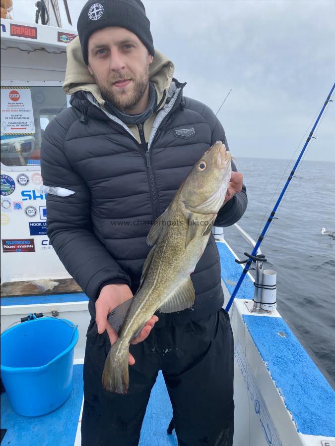 4 lb 6 oz Cod by Aid.