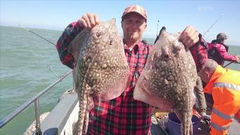 7 lb 4 oz Thornback Ray by Wayne from Kent