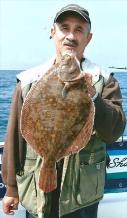 3 lb 8 oz Plaice by Mike Peppard