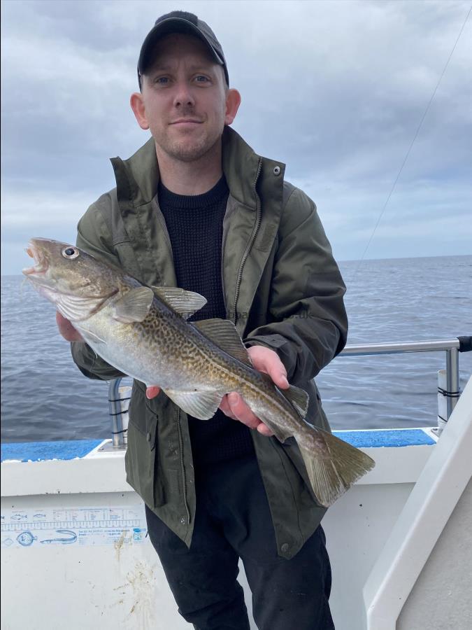 3 lb 14 oz Cod by Dan Ravenscroft.