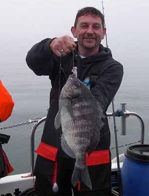 4 lb 9 oz Black Sea Bream by Unknown