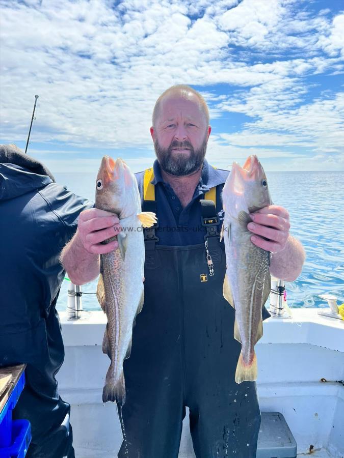 3 lb 6 oz Cod by Si England.