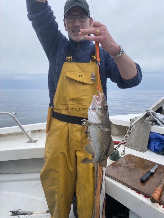 3 lb 8 oz Cod by Derek Wiggins.