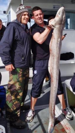 54 lb Conger Eel by Lee Sennett