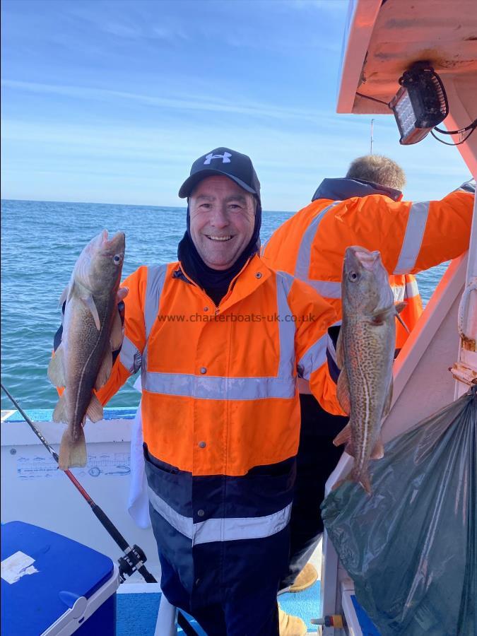 3 lb 8 oz Cod by Sam.