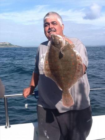 4 lb 4 oz Plaice by Dell Castle