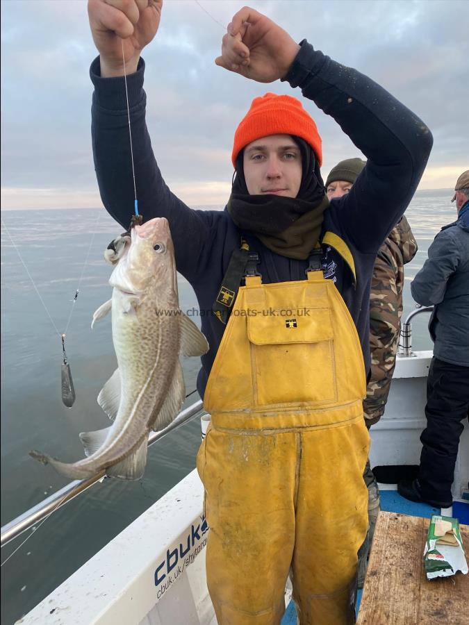 3 lb 6 oz Cod by Glenn.