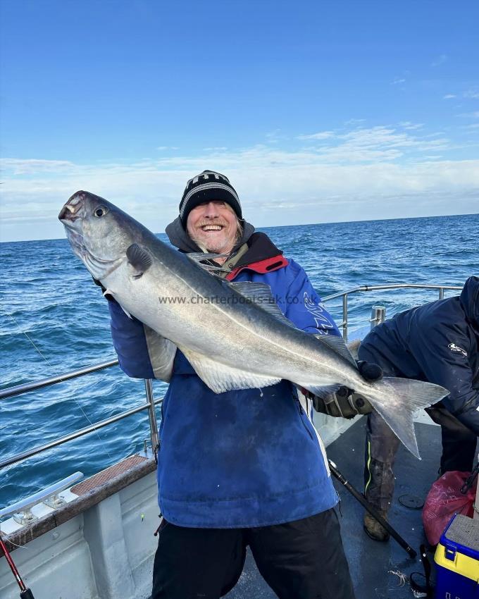 9 lb 7 oz Coalfish (Coley/Saithe) by Unknown