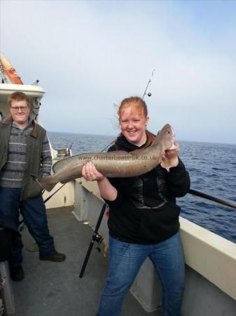 8 lb 12 oz Ling (Common) by Bonnie Turnball