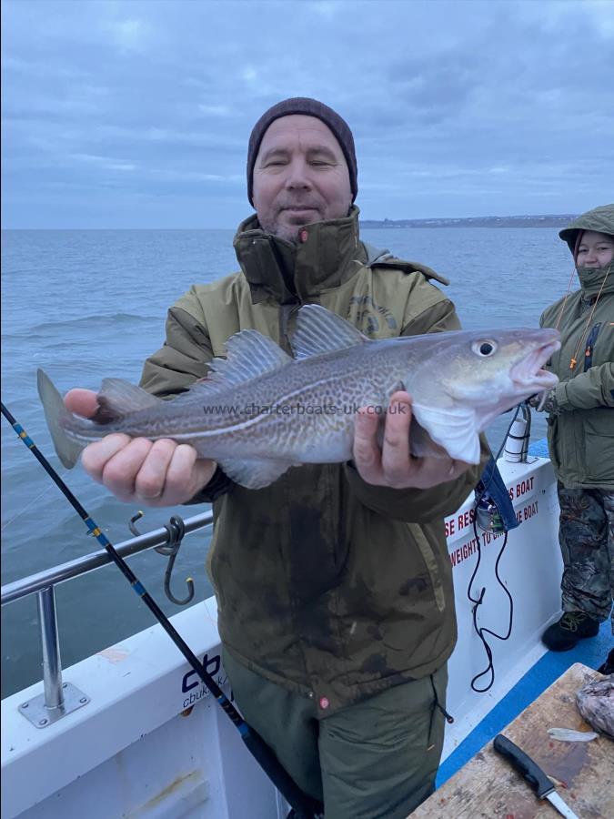 3 lb 6 oz Cod by Marek Kowka.