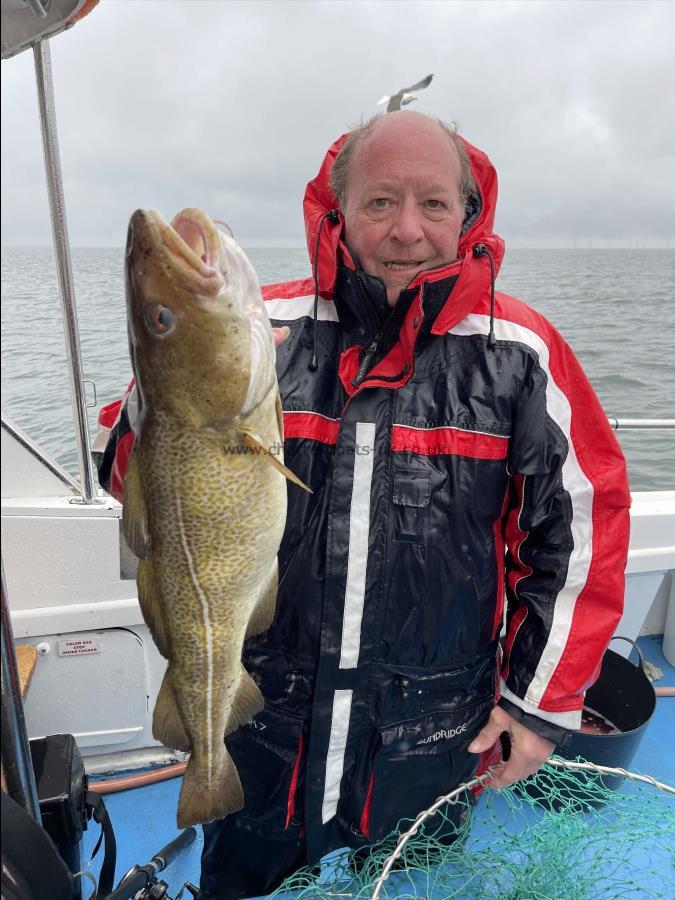 8 lb 6 oz Cod by Terry Gledhill with his lovely 8lb 6ozs Cod