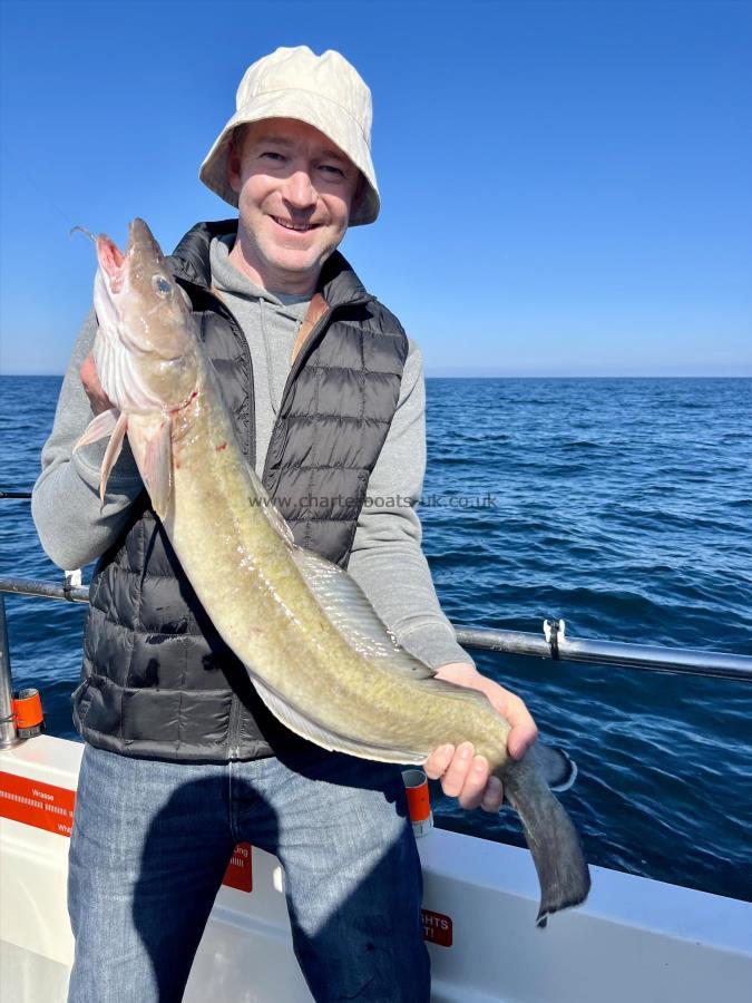 7 lb 12 oz Ling (Common) by Peter Harpley Stag Party