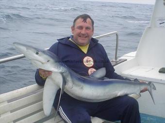 65 lb Blue Shark by Steve Chivers from Dover