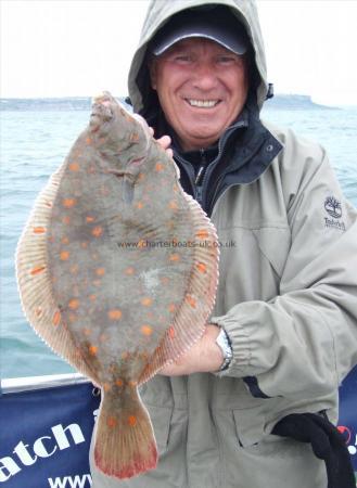 4 lb 10 oz Plaice by Karl Winkler