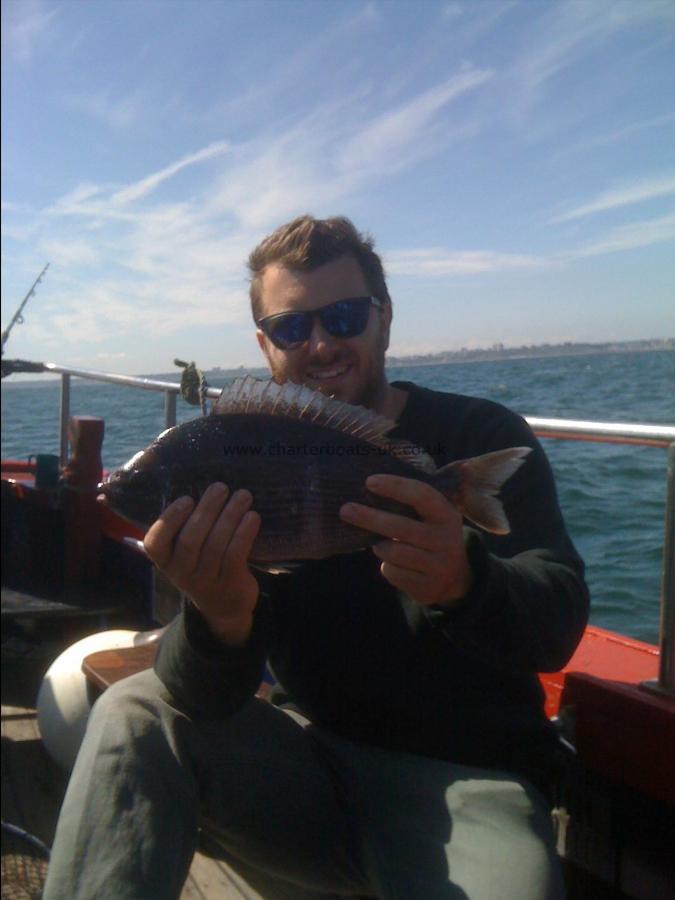 2 lb Black Sea Bream by Adam Cross Hire rod Party from Bristol.....