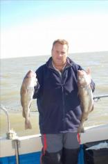 5 lb 8 oz Cod by brace of early cod for john